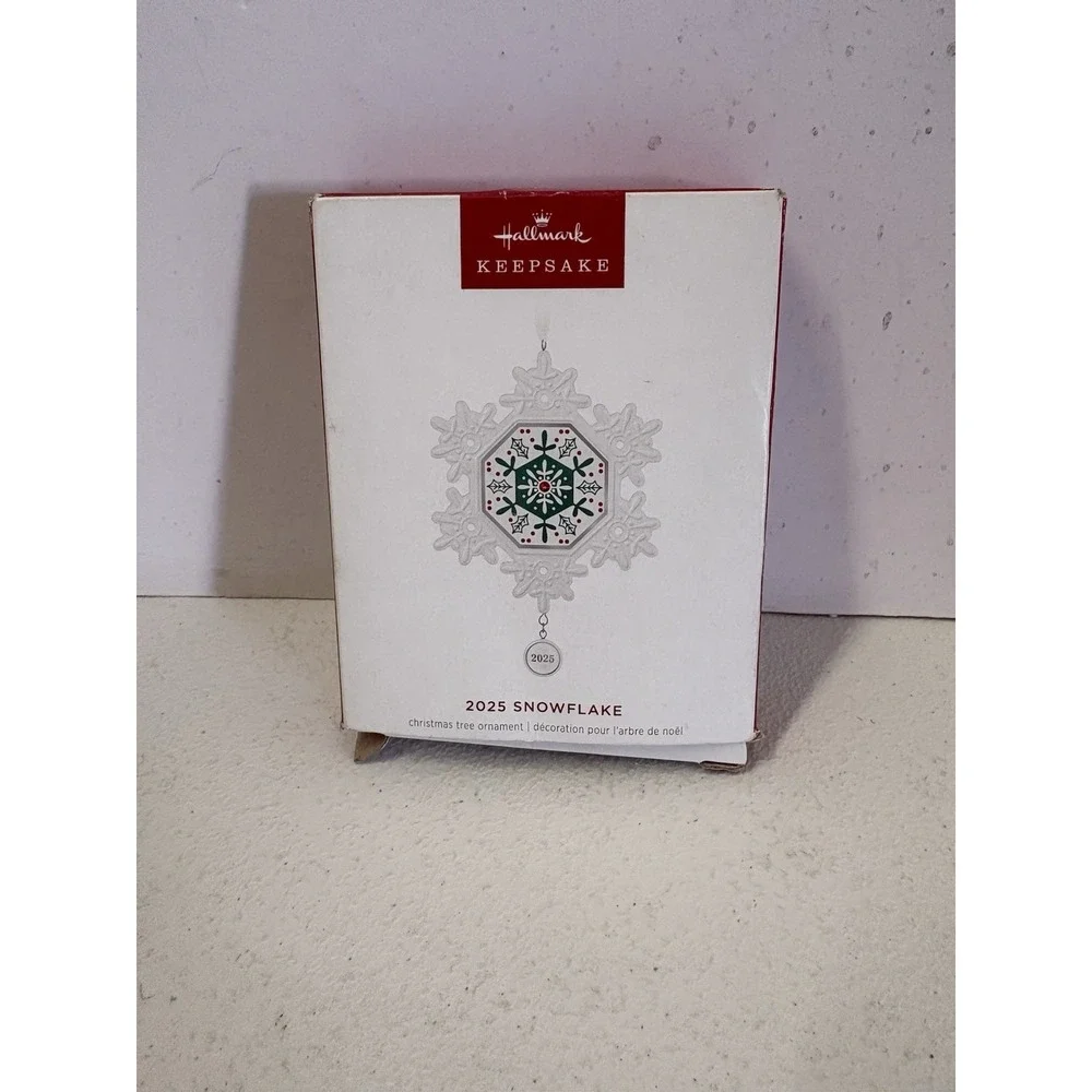 Hallmark Keepsake‎ 2025 Snowflake Christmas Tree Ornament Porcelain